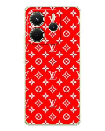 Чохол для Xiaomi Redmi Note 14 4G (EU) з картинкою «Яскравий паттерн LV»