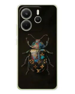 Чохол для Xiaomi Redmi Note 14 4G (EU) з картинкою «LV — мармуровий принт»