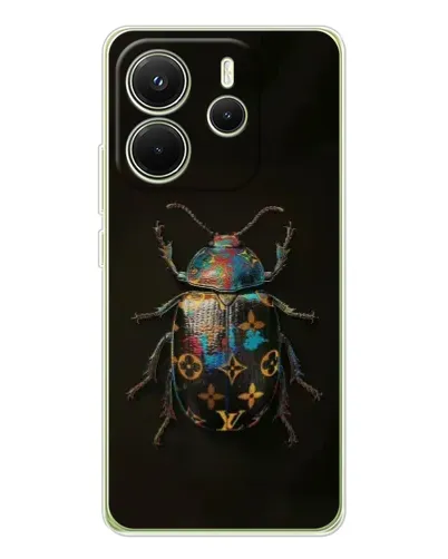 Чохол для Xiaomi Redmi Note 14 4G (EU) з картинкою «LV — мармуровий принт»