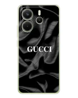 Чехол для Xiaomi Redmi Note 14 4G (EU) с картинкой «Gucci — шелковые волны» Чехол для Xiaomi Redmi Note 14 4G (EU) с картинкой «Gucci — шелковые волны»