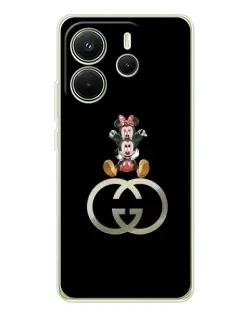 Чехол для Xiaomi Redmi Note 14 4G (EU) с картинкой «Минни Маус на лого» Чехол для Xiaomi Redmi Note 14 4G (EU) с картинкой «Минни Маус на лого»