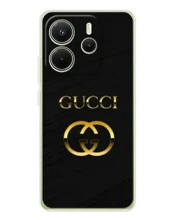 Чехол для Xiaomi Redmi Note 14 4G (EU) с картинкой «Золотой логотип Gucci» Чехол для Xiaomi Redmi Note 14 4G (EU) с картинкой «Золотой логотип Gucci»