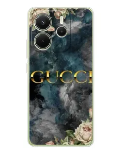 Чехол для Xiaomi Redmi Note 14 4G (EU) с картинкой «Абстрактные цветы Gucci» Чехол для Xiaomi Redmi Note 14 4G (EU) с картинкой «Абстрактные цветы Gucci»