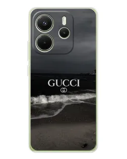 Чехол для Xiaomi Redmi Note 14 4G (EU) с картинкой «Gucci — морской прибой» Чехол для Xiaomi Redmi Note 14 4G (EU) с картинкой «Gucci — морской прибой»