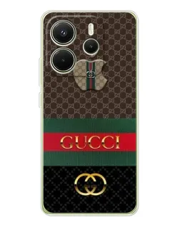 Чехол для Xiaomi Redmi Note 14 4G (EU) с картинкой «Gucci — брендированный десерт» Чехол для Xiaomi Redmi Note 14 4G (EU) с картинкой «Gucci — брендированный десерт»