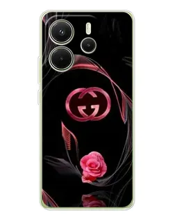 Чехол для Xiaomi Redmi Note 14 4G (EU) с картинкой «Gucci — неоновая роза» Чехол для Xiaomi Redmi Note 14 4G (EU) с картинкой «Gucci — неоновая роза»