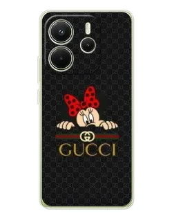 Чехол для Xiaomi Redmi Note 14 4G (EU) с картинкой «Минни Маус Gucci — черный» Чехол для Xiaomi Redmi Note 14 4G (EU) с картинкой «Минни Маус Gucci — черный»