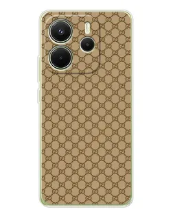 Чехол для Xiaomi Redmi Note 14 4G (EU) с картинкой «Gucci — классический беж» Чехол для Xiaomi Redmi Note 14 4G (EU) с картинкой «Gucci — классический беж»