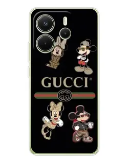 Чехол для Xiaomi Redmi Note 14 4G (EU) с картинкой «Gucci — герои Disney и монограмма» Чехол для Xiaomi Redmi Note 14 4G (EU) с картинкой «Gucci — герои Disney и монограмма»