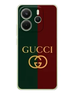 Чехол для Xiaomi Redmi Note 14 4G (EU) с картинкой «Gucci — темно-зеленый градиент» Чехол для Xiaomi Redmi Note 14 4G (EU) с картинкой «Gucci — темно-зеленый градиент»