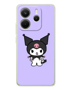Чехол для Xiaomi Redmi Note 14 4G (EU) с картинкой «Kuromi — нежный фиолетовый»