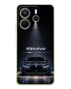 Чехол для Xiaomi Redmi Note 14 4G (EU) с картинкой «BMW сквозь ночной город» Чехол для Xiaomi Redmi Note 14 4G (EU) с картинкой «BMW сквозь ночной город»