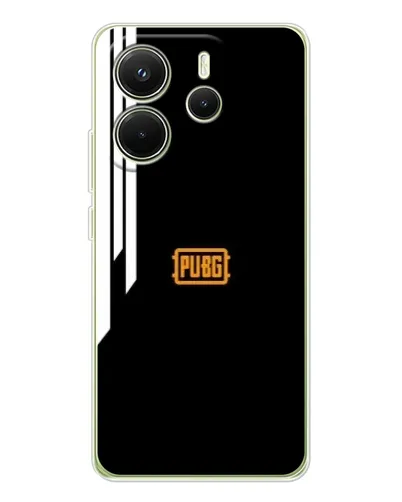 Чехол для Xiaomi Redmi Note 14 4G (EU) с картинкой «PUBG — вертикальные линии»