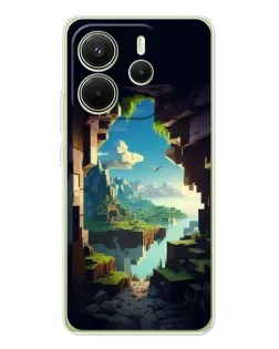 Чехол для Xiaomi Redmi Note 14 4G (EU) с картинкой «Вид из пещеры» Чехол для Xiaomi Redmi Note 14 4G (EU) с картинкой «Вид из пещеры»