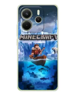 Чехол для Xiaomi Redmi Note 14 4G (EU) с картинкой «Minecraft ледяной мир» Чехол для Xiaomi Redmi Note 14 4G (EU) с картинкой «Minecraft ледяной мир»