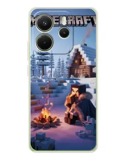 Чехол для Xiaomi Redmi Note 14 4G (EU) с картинкой «Зимний Minecraft» Чехол для Xiaomi Redmi Note 14 4G (EU) с картинкой «Зимний Minecraft»