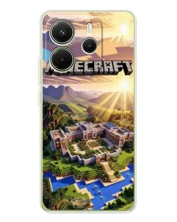 Чехол для Xiaomi Redmi Note 14 4G (EU) с картинкой «Minecraft панорама» Чехол для Xiaomi Redmi Note 14 4G (EU) с картинкой «Minecraft панорама»