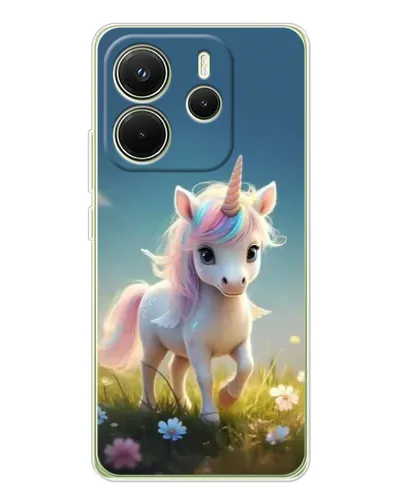 Чехол для Xiaomi Redmi Note 14 4G (EU) с картинкой «Единорог на поляне» Чехол для Xiaomi Redmi Note 14 4G (EU) с картинкой «Единорог на поляне»