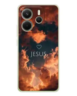 Чехол для Xiaomi Redmi Note 14 4G (EU) с картинкой «Сияние Имени Jesus» Чехол для Xiaomi Redmi Note 14 4G (EU) с картинкой «Сияние Имени Jesus»