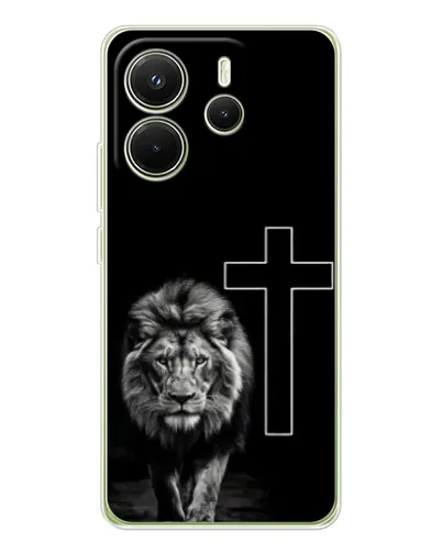 Чехол для Xiaomi Redmi Note 14 4G (EU) с картинкой «Лев и Крест» Чехол для Xiaomi Redmi Note 14 4G (EU) с картинкой «Лев и Крест»