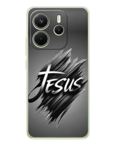 Чехол для Xiaomi Redmi Note 14 4G (EU) с картинкой «Надпись Jesus Graffiti» Чехол для Xiaomi Redmi Note 14 4G (EU) с картинкой «Надпись Jesus Graffiti»