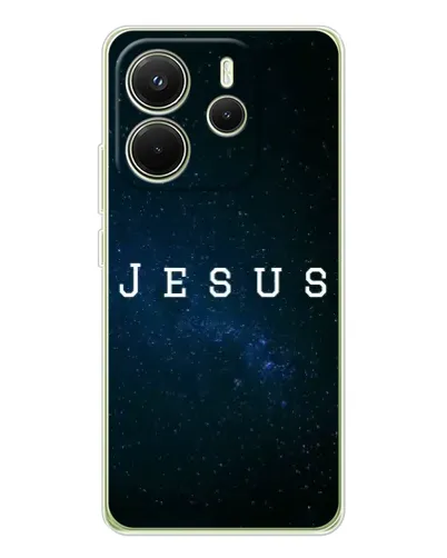 Чехол для Xiaomi Redmi Note 14 4G (EU) с картинкой «Звездное небо Jesus» Чехол для Xiaomi Redmi Note 14 4G (EU) с картинкой «Звездное небо Jesus»
