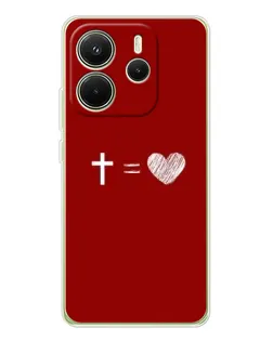 Чохол для Xiaomi Redmi Note 14 4G (EU) з картинкою «Рівняння любові»