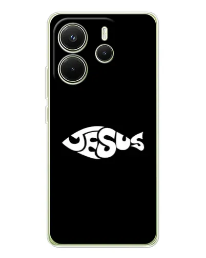 Чохол для Xiaomi Redmi Note 14 4G (EU) з картинкою «Риба Jesus» Чохол для Xiaomi Redmi Note 14 4G (EU) з картинкою «Риба Jesus»