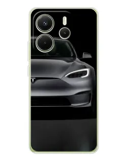 Чехол для Xiaomi Redmi Note 14 4G (EU) с картинкой «Tesla Model S Look» Чехол для Xiaomi Redmi Note 14 4G (EU) с картинкой «Tesla Model S Look»