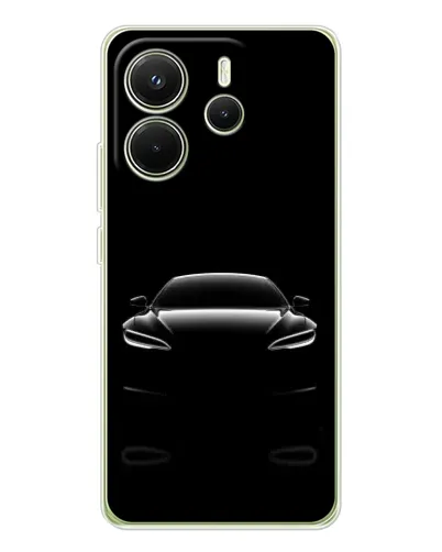 Чохол для Xiaomi Redmi Note 14 4G (EU) з картинкою «Силует Tesla Night» Чохол для Xiaomi Redmi Note 14 4G (EU) з картинкою «Силует Tesla Night»