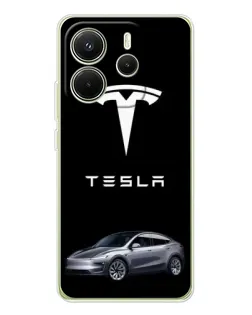 Чохол для Xiaomi Redmi Note 14 4G (EU) з картинкою «Tesla Model Y» Чохол для Xiaomi Redmi Note 14 4G (EU) з картинкою «Tesla Model Y»
