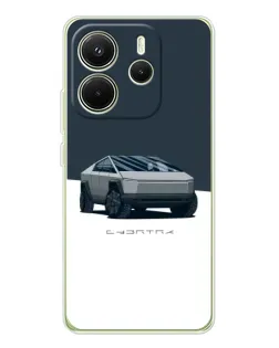 Чохол для Xiaomi Redmi Note 14 4G (EU) з картинкою «Сріблястий Cybertruck Tesla» Чохол для Xiaomi Redmi Note 14 4G (EU) з картинкою «Сріблястий Cybertruck Tesla»