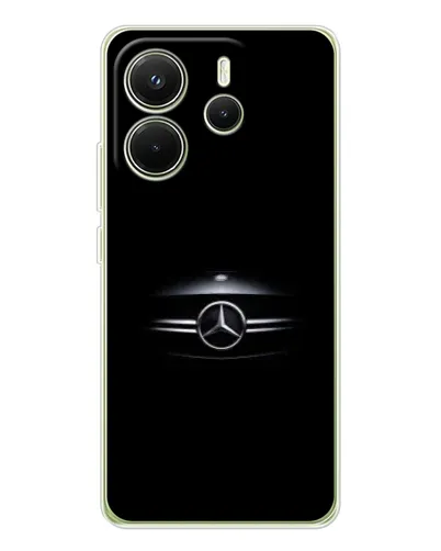 Чехол для Xiaomi Redmi Note 14 4G (EU) с картинкой «Mercedes — абстрактные линии»