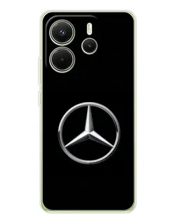 Чехол для Xiaomi Redmi Note 14 4G (EU) с картинкой «Mercedes классический лого»