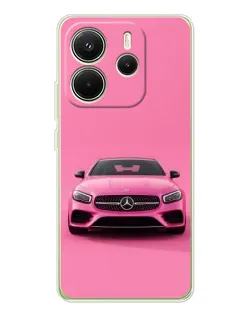 Чехол для Xiaomi Redmi Note 14 4G (EU) с картинкой «Розовый Mercedes AMG» Чехол для Xiaomi Redmi Note 14 4G (EU) с картинкой «Розовый Mercedes AMG»