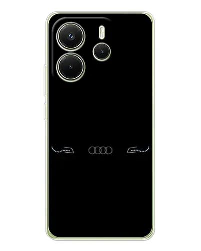 Чехол для Xiaomi Redmi Note 14 4G (EU) с картинкой «Audi — световой подпись»