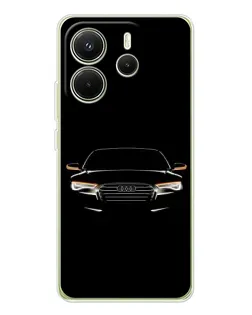 Чехол для Xiaomi Redmi Note 14 4G (EU) с картинкой «Audi — ночной контур» Чехол для Xiaomi Redmi Note 14 4G (EU) с картинкой «Audi — ночной контур»