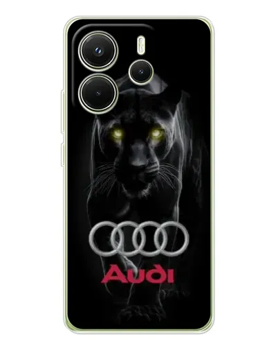 Чехол для Xiaomi Redmi Note 14 4G (EU) с картинкой «Пантера и Audi»
