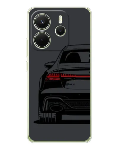 Чехол для Xiaomi Redmi Note 14 4G (EU) с картинкой «Задняя часть Audi — арт»