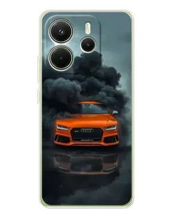 Чехол для Xiaomi Redmi Note 14 4G (EU) с картинкой «Audi в облаках дыма» Чехол для Xiaomi Redmi Note 14 4G (EU) с картинкой «Audi в облаках дыма»
