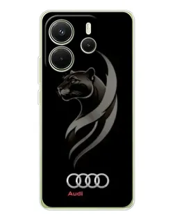 Чехол для Xiaomi Redmi Note 14 4G (EU) с картинкой «Графика — пантера и Audi» Чехол для Xiaomi Redmi Note 14 4G (EU) с картинкой «Графика — пантера и Audi»