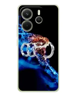 Чехол для Xiaomi Redmi Note 14 4G (EU) с картинкой «Энергия лого Audi» Чехол для Xiaomi Redmi Note 14 4G (EU) с картинкой «Энергия лого Audi»