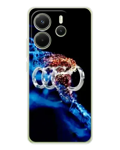 Чехол для Xiaomi Redmi Note 14 4G (EU) с картинкой «Энергия лого Audi»