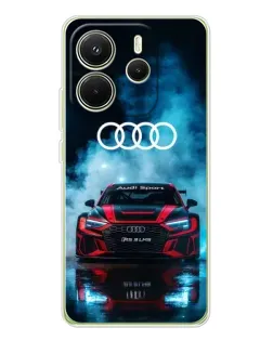 Чехол для Xiaomi Redmi Note 14 4G (EU) с картинкой «Audi Sport — неон» Чехол для Xiaomi Redmi Note 14 4G (EU) с картинкой «Audi Sport — неон»