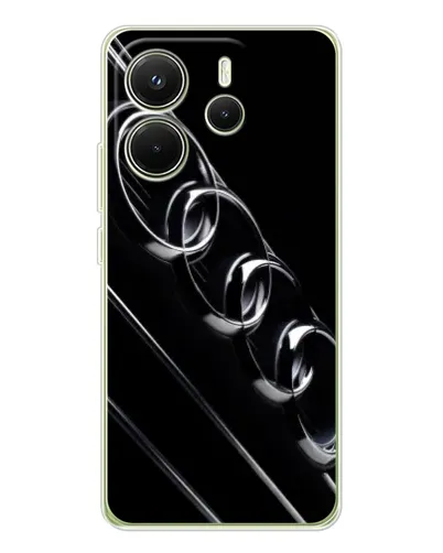 Чехол для Xiaomi Redmi Note 14 4G (EU) с картинкой «Audi — абстрактные кольца»