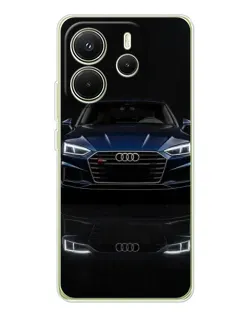 Чехол для Xiaomi Redmi Note 14 4G (EU) с картинкой «Audi — ночное отражение» Чехол для Xiaomi Redmi Note 14 4G (EU) с картинкой «Audi — ночное отражение»