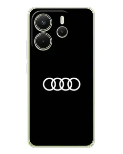 Чехол для Xiaomi Redmi Note 14 4G (EU) с картинкой «Audi White Logo» Чехол для Xiaomi Redmi Note 14 4G (EU) с картинкой «Audi White Logo»
