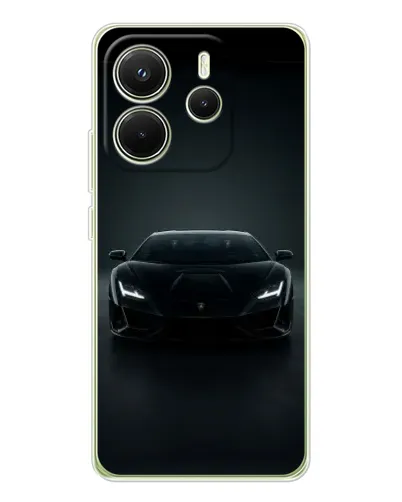 Чехол для Xiaomi Redmi Note 14 4G (EU) с картинкой «Черный Lamborghini Aventador» Чехол для Xiaomi Redmi Note 14 4G (EU) с картинкой «Черный Lamborghini Aventador»