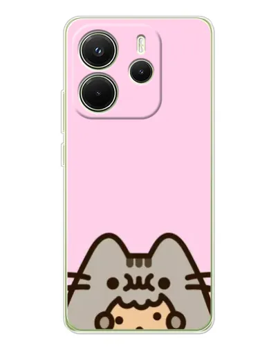 Чехол для Xiaomi Redmi Note 14 4G (EU) с картинкой «Pusheen и печенье» Чехол для Xiaomi Redmi Note 14 4G (EU) с картинкой «Pusheen и печенье»