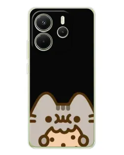 Чехол для Xiaomi Redmi Note 14 4G (EU) с картинкой «Пушин на черном» Чехол для Xiaomi Redmi Note 14 4G (EU) с картинкой «Пушин на черном»